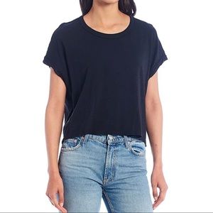 Free People You Rock Tee, boxy t-shirt navy XS S M